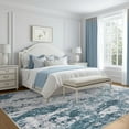 thumbnail image 3 of Area Rug Living Room Rugs,8x10 Washable Large Abstract Modern Soft Stain Resistant Indoor Floor Non Slip Accent Carpet for Bedroom Nursery Playroom Dining Room Office Dorm Home House,Light Blue, 3 of 8