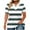Army Green, variant on Plus Size Tops for Women Striped Casual V Neck Short Sleeve Color Block T-Shirts Loose Comfortable Tee (XL, Pink)