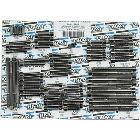 Drag Specialties 2401-1018 M-Eight Engine Bolt Set - Smooth
