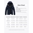thumbnail image 4 of Wantdo Men's Plus Size Winter Jacket Insulated Winter Coat Stylish Puffy Jacket Navy 2XL, 4 of 10