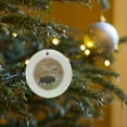 thumbnail image 7 of Buffalo Traverses Mammoth Hot Springs, Yellowstone Np, Wyoming, Circle Porcelain Ornament, 7 of 7