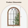 thumbnail image 4 of Spaco Arched Window Finished Mirror with Back Board-Natural, Mirrors for Wall, 4 of 6