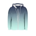 thumbnail image 6 of ZUKMRJPC Women's Zip Up Hoodie Long Sleeve Gradient Color Knitted Cotton Outwear Fall Winter Lightweight Hooded Sweatshirt with Pockets, 6 of 7