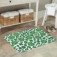 thumbnail image 7 of Yiaed Leopard print St. Patrick's Day Print Flannel Doormat Mat Outdoor Indoor Door Mats, Non Slip Durable Entrance Rugs for Outside Entry, Porch, Resist Dirt, 16"x24", 7 of 7