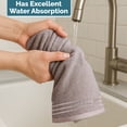 thumbnail image 5 of Casa Platino Hand Towels for Bathroom, Premuin 100% Cotton Guest Bathroom Hand Towels, Perfect Turkish Hand Towels for Bathroom, Gym, Soft & Absorbent Small Hand Towels Set of 4 (16"x 28") - Platinum, 5 of 8