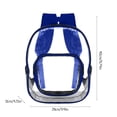 thumbnail image 2 of LEFXSMR Clear Backpack, Back to School Waterproof Clear Bag, PVC Transparent Backpack for Women & Men Sports Activities & Concert Festival, 2 of 6