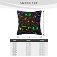 thumbnail image 4 of ZICANCN Cartoon Colorful Pumpkin Throw Pillow Covers, Bed Couch Sofa Knit Decorative Pillow Covers for Living Room Farmhouse, 12"x12", 4 of 8