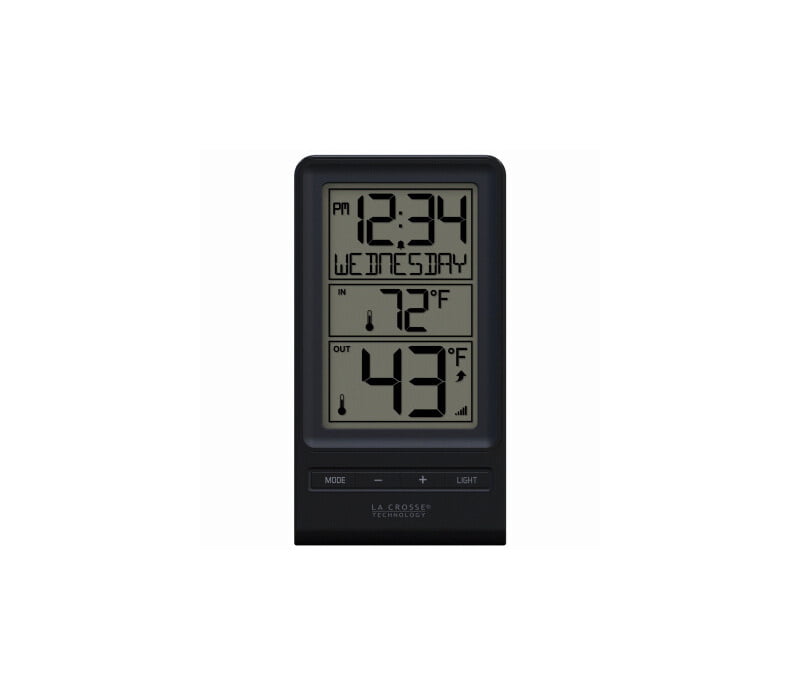 Wireless Thermometer Indoor/Outdoor La Crosse 308-1415BW Black & White 