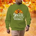 thumbnail image 2 of Afdoent Men's Sweatshirts Mens Thanksgiving Turkey Fall Plus Size Pullovers Fashion Sweatshirts Holiday Logo Print Clothing Tops Streetwear, 2 of 4