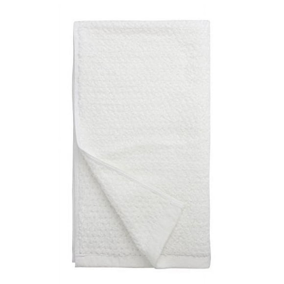 Everplush Diamond Jacquard Hand Towel Set, 4 x (16 x 30 in), White, 4 Count