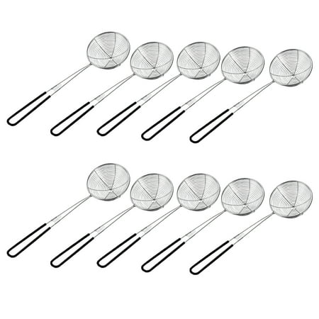 

10 Pieces Hot Pot Strainer Scoops Stainless Steel Hot Pot Strainer Spoons Mesh Skimmer Spoon Strainer Ladle with Handle