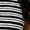 Midnight Black, variant on Women's Striped Knit Midi Dress, Crew Neck Cap Sleeve Bodycon Casual Dress