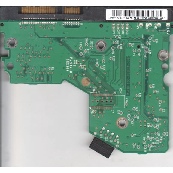 WD800JD-75MSA3, 2061-701335-E00 AG, WD SATA 3.5 PCB