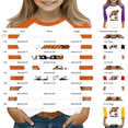 thumbnail image 3 of Ruyang Cute Ghost Pumpkin T Shirt for Girls 3/4 Sleeve Raglan Sweatshirt Kids Breathable Casual Tops Toddler Fall Halloween Blouses, 3 of 5