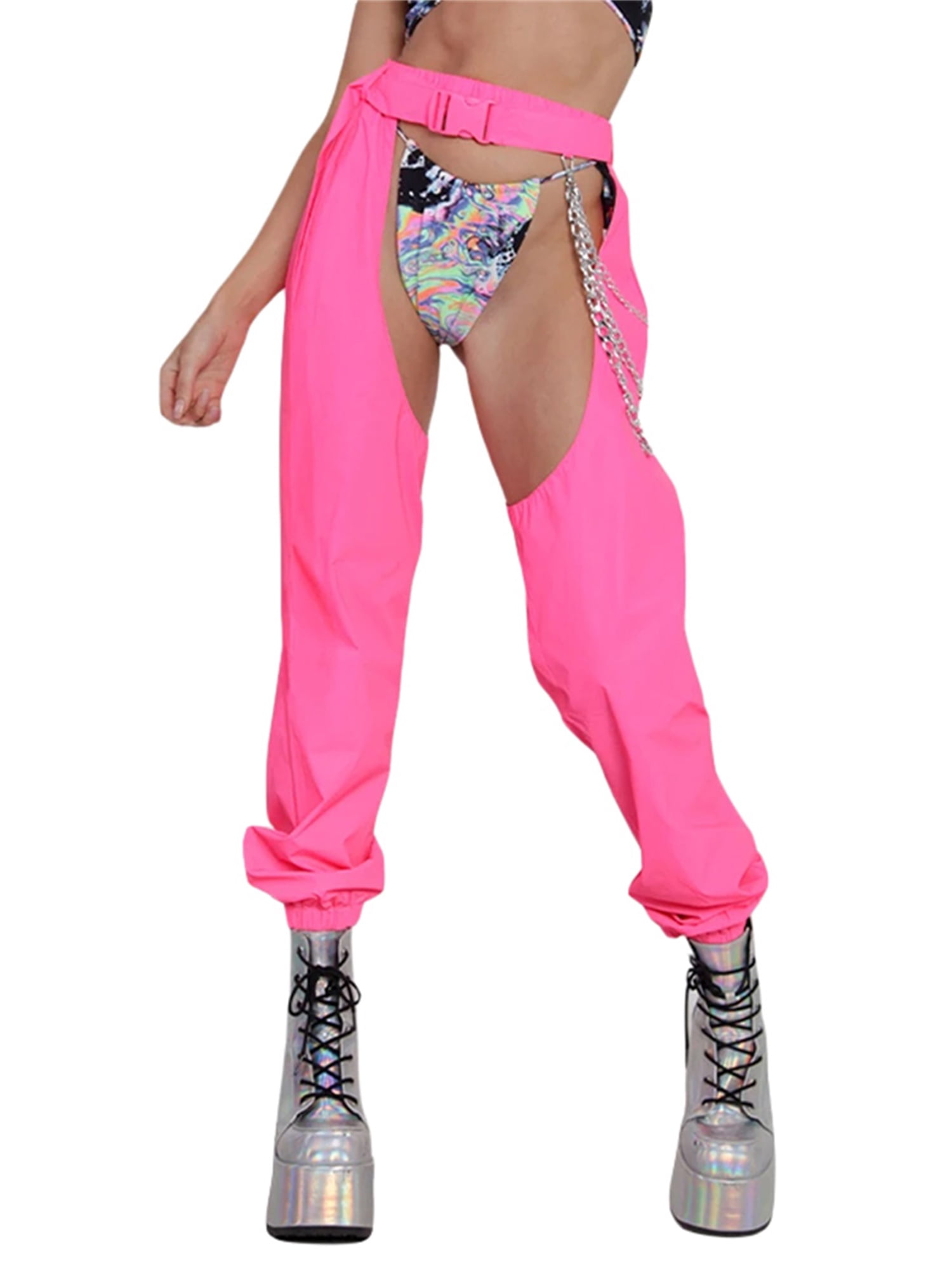 Buckles Bottomless Pants 