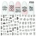 thumbnail image 3 of FunieSuper Thin 3D English Letters Animal Fruit Leaf Nail Sticker Adhesive Decoration, 3 of 7