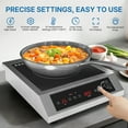 thumbnail image 6 of Heynemo Portable Induction Cooktop, 1800W Electric Induction Cooker Hot Plate 10 Power 14 Temperature Setting, Countertop Burner with Timer, Black, 6 of 9