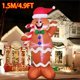 thumbnail image 1 of Decoración de estilo inflable de Navidad, luces LED integradas, modelo inflable, adorno para exteriores, fiesta de Navidad, decoración de jardín de Año Nuevo, 1 of 6
