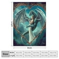 thumbnail image 4 of JEUXUS  Blanket Soft Fluffy Flannel Throw Dragon Angel Love, 4 of 6