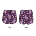 thumbnail image 3 of Pofeuu Snake And Flower Print Women's Athletic Shorts Running Workout Shorts Tummy Control Quick Dry Gym Shorts with Pockets Double layer sports shorts-XX-Large, 3 of 7