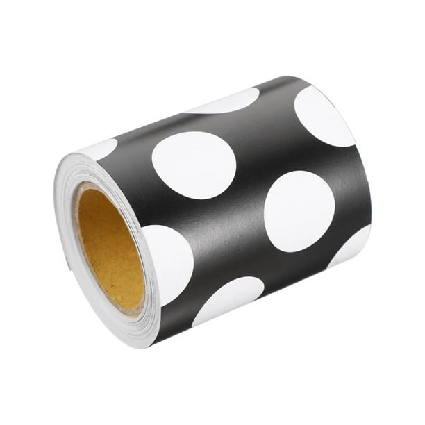 Straight Bulletin Board BorderRolled Black and White Dotted Paper for Bulletin Boards