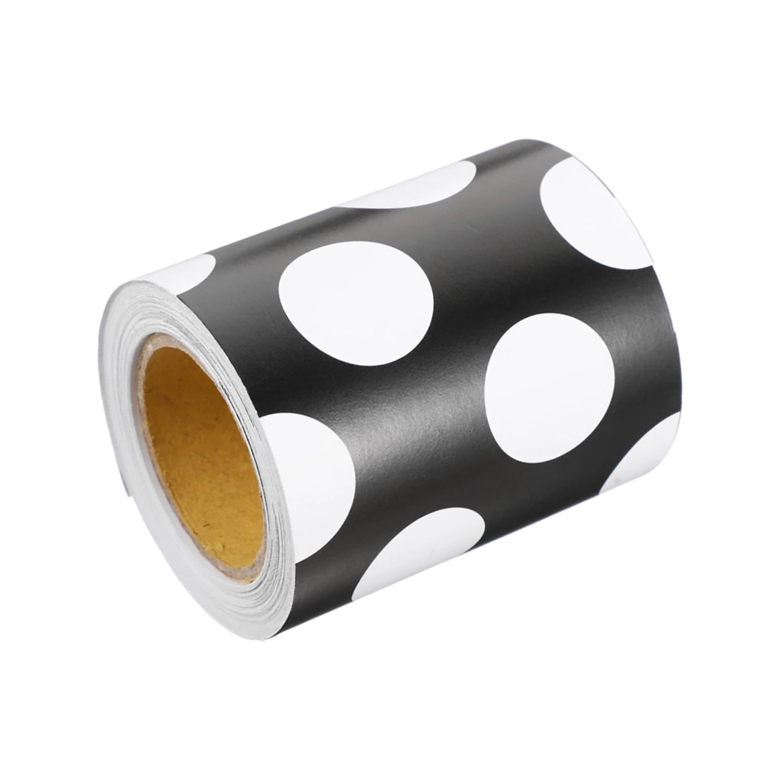 Straight Bulletin Board Border Rolled Black And White Dotted Paper For 