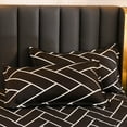 thumbnail image 4 of Black and White Striped Duvet Cover Modern Reversible Bedding Sets Geometric Comforter Covers Set for Women Men Bedroom Decor, 4 of 6