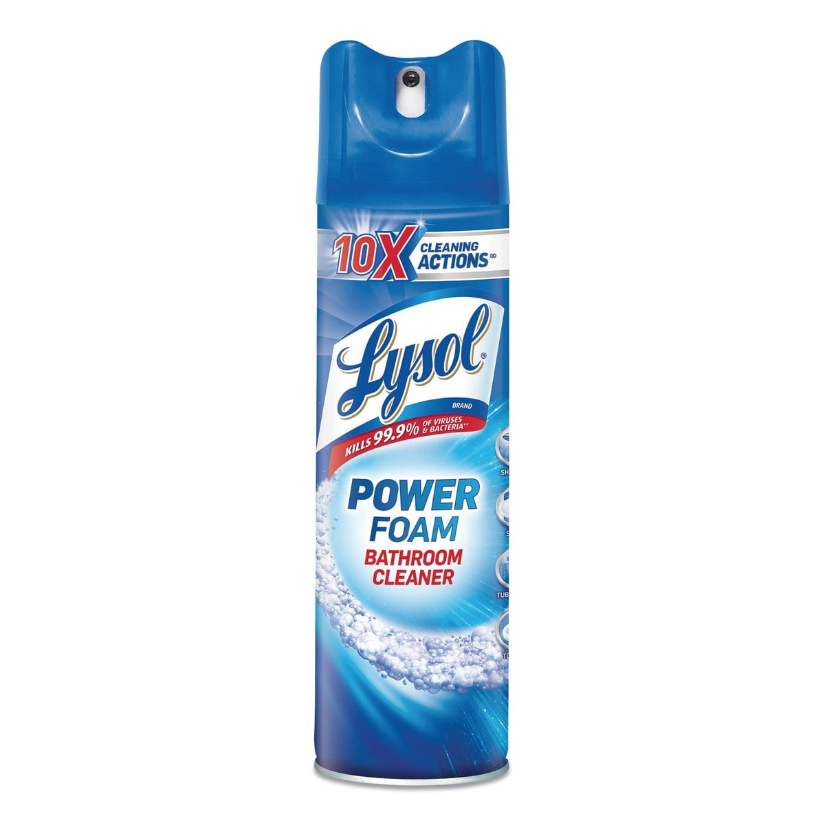 Lysol Power Foam Bathroom Cleaner, 24Oz Aerosol, 12/Carton RAC02569CT