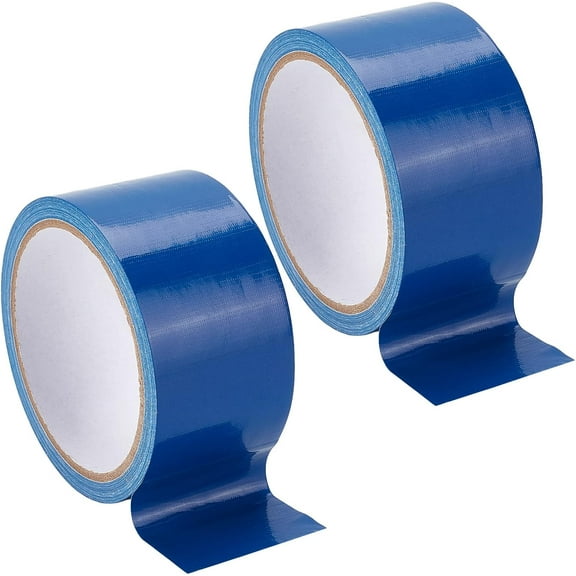 2 Rolls 1.9in x 32.8ft Bookbinding Repair Tape Royal Blue Cloth Tape Adhesive Duct Tape Safe Cloth Library Book Seam Box Sealing Bundling Craft Tape for Webbing Repair Camouflage Blue