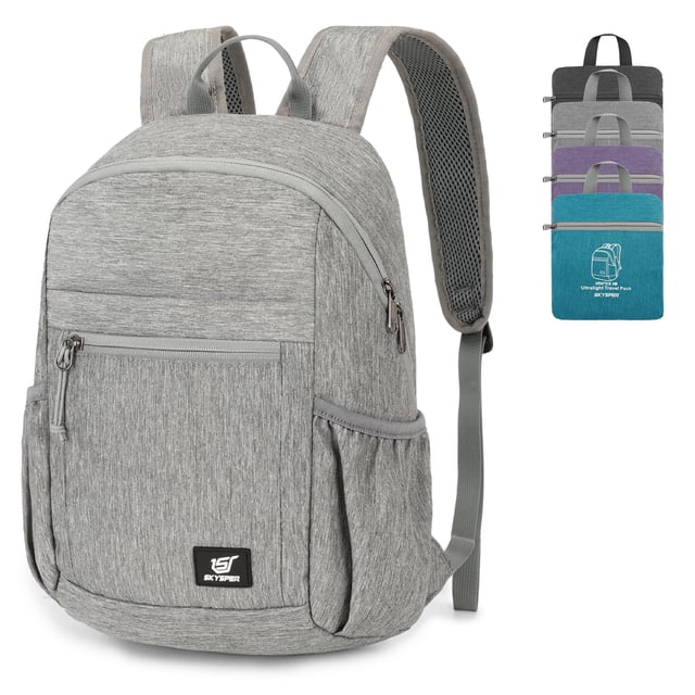 Mochila de Senderismo SKYSPER Antirrobo 18L Plegable con Bloqueo RFID 300D