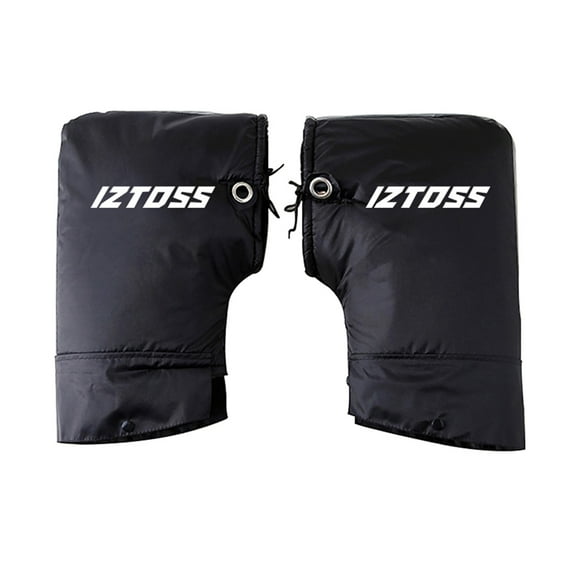 Windproof Waterproof Motorcycle Handlebar Gloves - Keep Your Hands Warm and Dry - Grip Handlebar Muffs - Black - Protect Your Hands in Cold and Wet Weather.