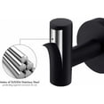 thumbnail image 5 of Soporte para paños de cocina, gancho para toallas de baño, bata, gancho para llaves, ducha, cocina, ganchos para colgar en la pared, acero inoxidable 304, negro mate, 5 of 5