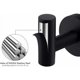 thumbnail image 5 of Soporte para paños de cocina, gancho para toallas de baño, bata, gancho para llaves, ducha, cocina, ganchos para colgar en la pared, acero inoxidable 304, negro mate, 5 of 5