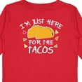 thumbnail image 4 of Inktastic I'm Just Here for the Tacos Cinco De Mayo Boys or Girls Long Sleeve Toddler T-Shirt, 4 of 5