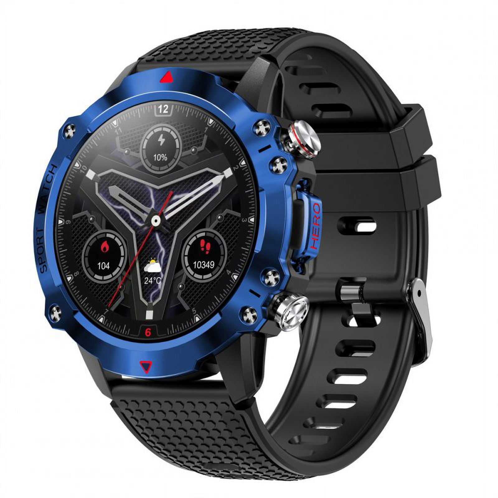 1.39 Inch Full Screen Touch Smart Watch Fitness Tracker Ip67 Waterproof Smart Watches Blue Walmart