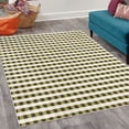 thumbnail image 2 of Checkered Decorative Rug, Monochrome Gingham Checks Classical Country Culture Old Fashioned Grid Design, Quality Carpet for Bedroom Dorm and Living Room, 6 Sizes, Khaki Taupe, by Ambesonne, 2 of 4