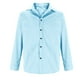 thumbnail image 5 of Blusa y camisa de manga larga con cuello vuelto para hombre, blusa informal de moda con cuello vuelto, manga larga, cremallera, botones de lino, blusa de algodón para hombre, 5 of 6