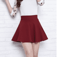 thumbnail image 4 of Women's Basic Versatile Stretchy Flared Casual Mini Skater Skirt, 4 of 4