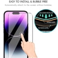 thumbnail image 3 of 3PCS Tempered Glass For iPhone 16 15 14 13 12 11 Pro Max Protective Glass On iPhone 16 15 14 13 12 11 XR XS Max Screen Protector 3PCS Tempered Glass For iPhone16 Pro, 3 of 6
