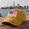 thumbnail image 4 of GrmtClth Usa 250th Anniversary Hat Patriotic Hat 1776-2026 American Printed Baseball Hat Retro Traditional Soft Independence Casual Cap Men and Women Yellow One Size, 4 of 5