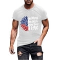 thumbnail image 2 of Tnhcen Summer Casual USA Flag Novelty T-Shirts 4th of July Patriotic Crewneck Men's Festival Style S-3XL, 2 of 5