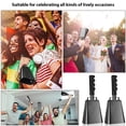 thumbnail image 4 of Handbell,Siuke Noise Makers Party Concert Cow Decorations Hand Bells Musical Iron Decorations Bell Percussion Musical 10 Inch Cowbell Percussion Musical Iron Ranch Party Concert Cow Bell Cow Bells, 4 of 6