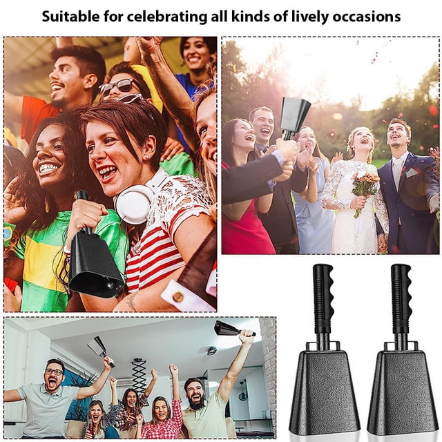 Handbell,Makers Ranch Party Noise Makers Percussion Musical Iron Ranch Party Concert Musical Iron Decorations Cow Bells Party Concert Cow Cowbell With Handle Cow Bell Percussion Concert Cow Bell Zdhf
