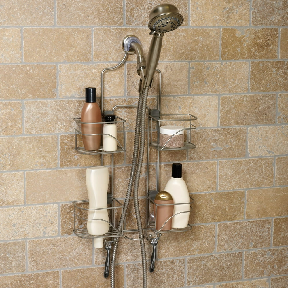 Hawthorne Expanding Shower Caddy, Satin Nickel