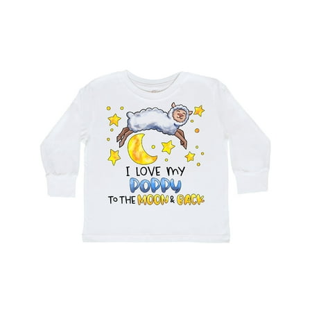 

Inktastic I Love my Poppy to the Moon and Back Cute Sheep Gift Toddler Boy or Toddler Girl Long Sleeve T-Shirt
