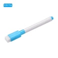 thumbnail image 3 of Dry Erase Marker Pens, 100 Pack Light Blue Ink Fine Point Low Odor Whiteboard with Eraser Cap, White Pen Rod, 3 of 7