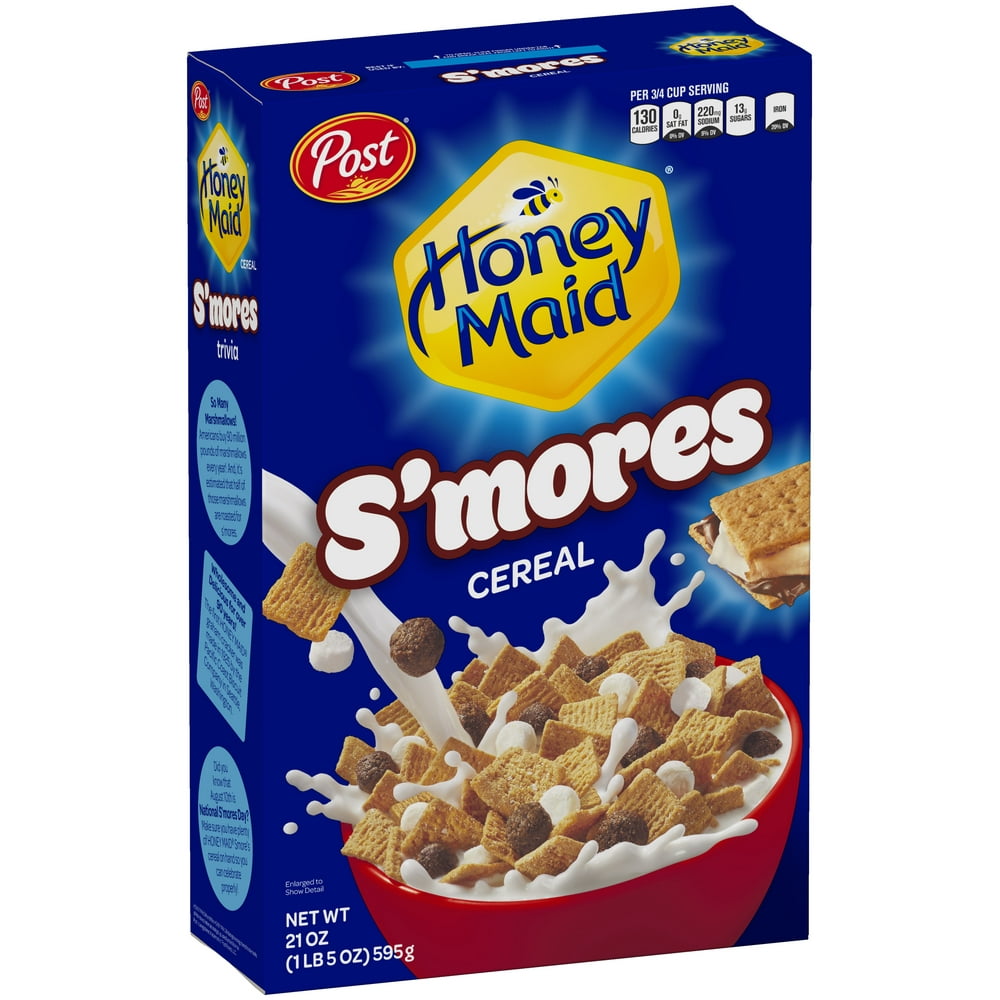 Post Honey Maid Graham Breakfast Cereal, S'Mores, 21 Oz