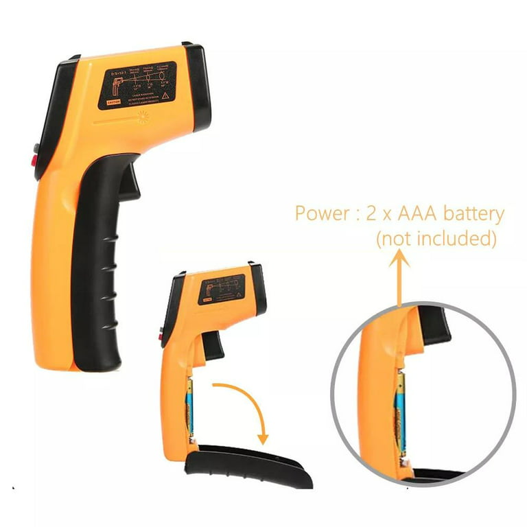 IR Thermometer Non-contact Digital Laser Infrared Temperature Gun to 1112°F  V6N5