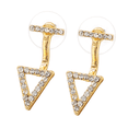 thumbnail image 3 of Pendientes colgantes geométricos de circonita cúbica para boda, pendientes colgantes para novia, joyería llamativa para Navidad, boda, 3 of 8