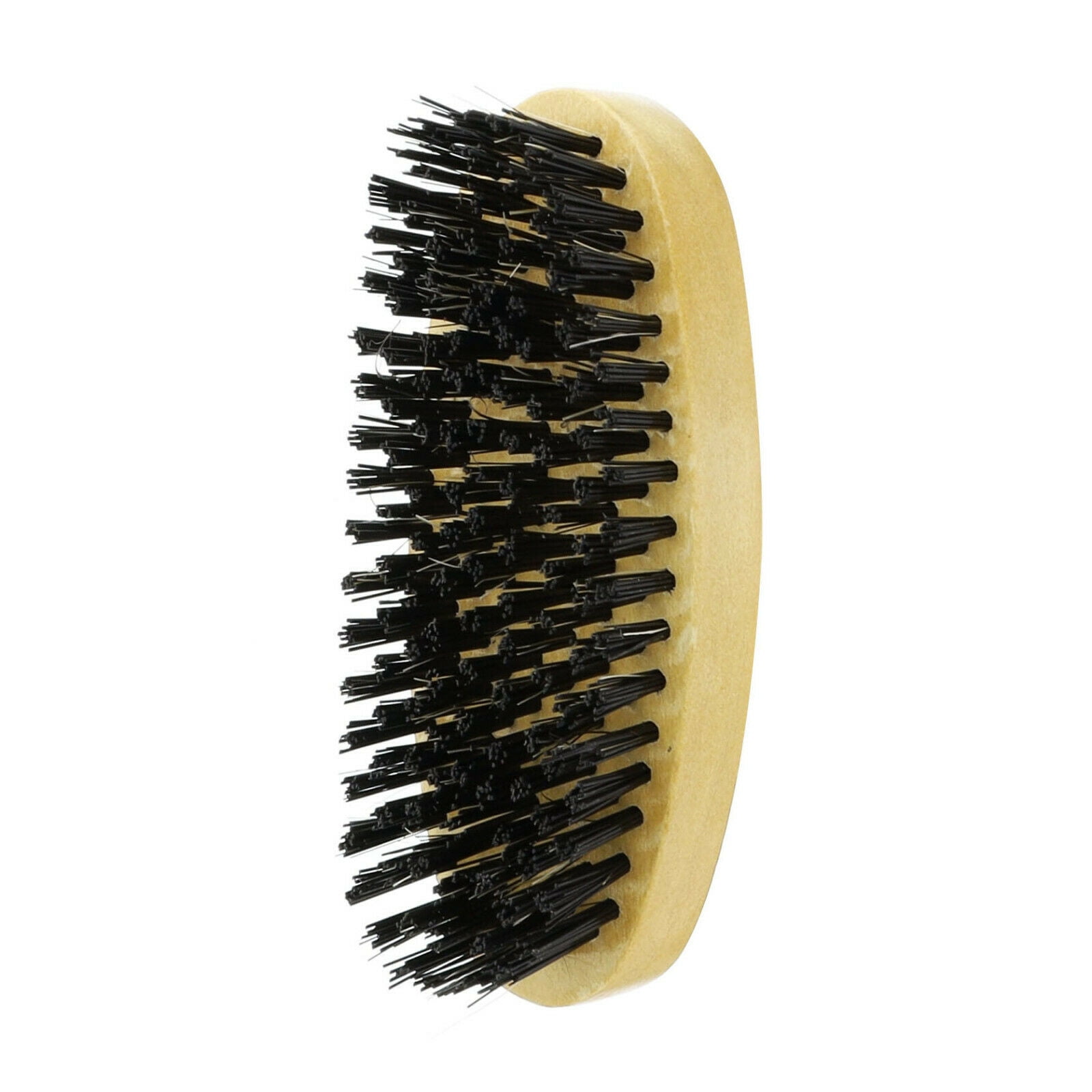 Classic Military Palm Brush – Black – 100% Medium Soft Boar Bristle